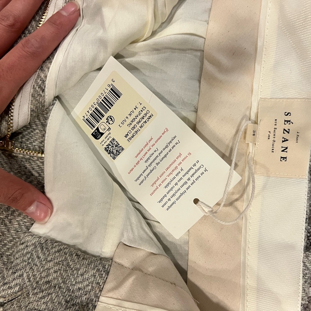Sezane THEOPHILE pants size 34 - Picture 5 of 5
